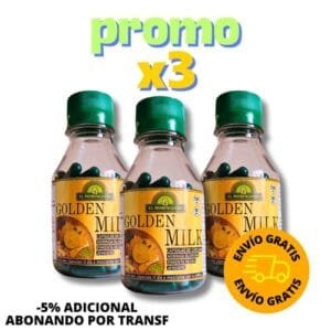 promo x 3 capsulas golden milk el moringuero